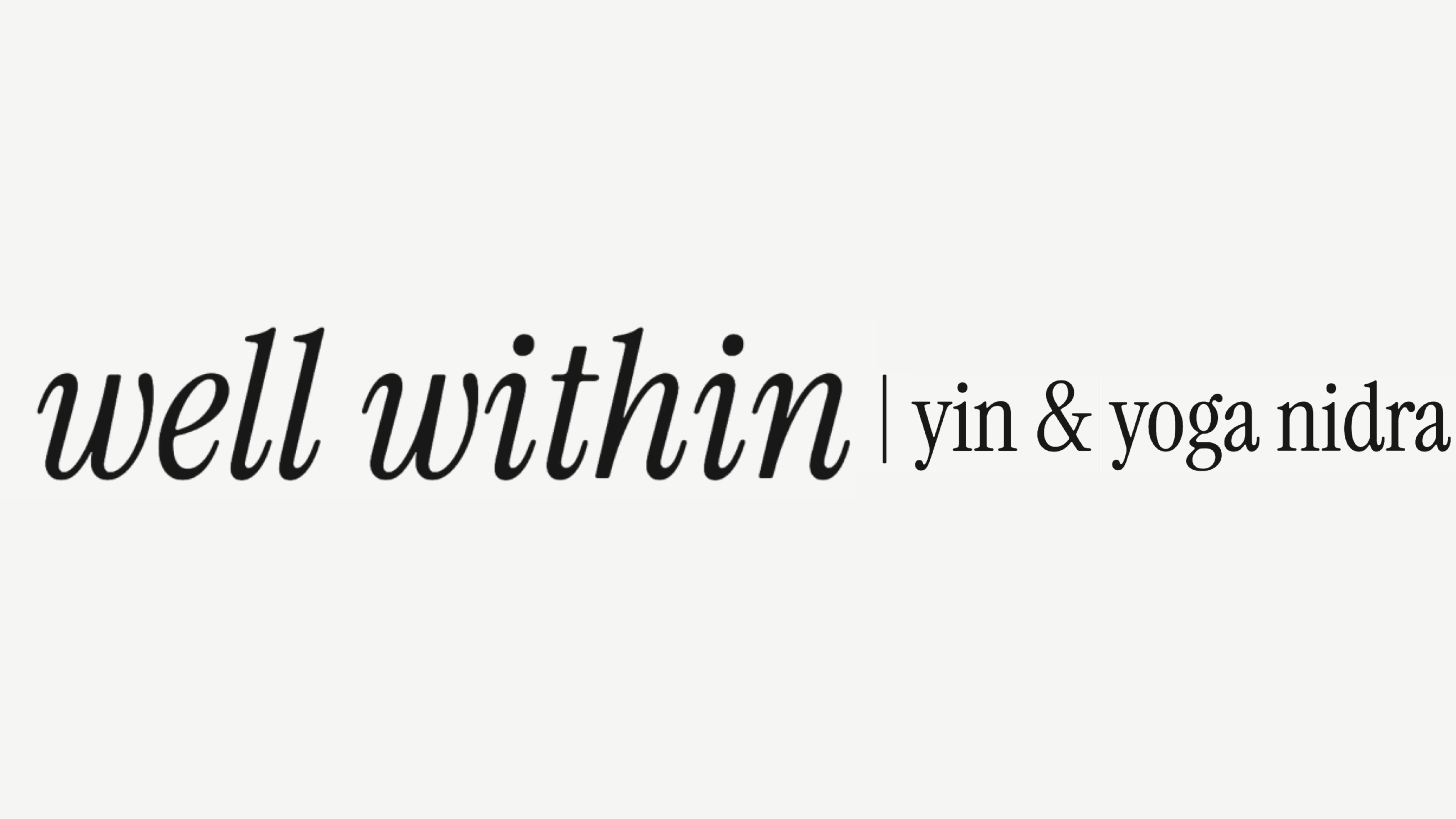 well within yin yoga nidra logo